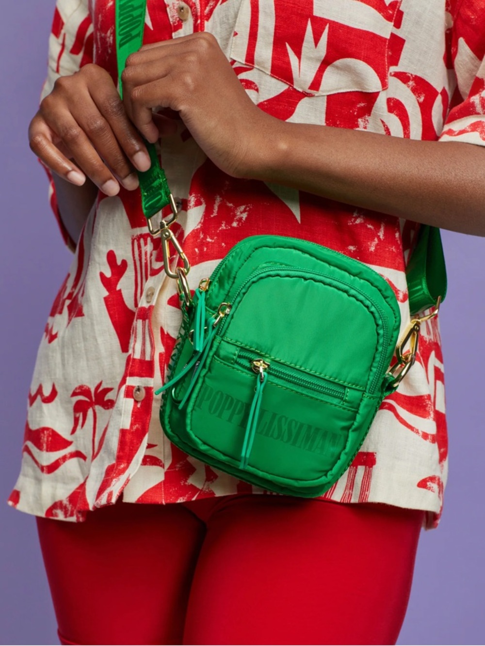 Poppy Lissiman Nifty Camera Bag - Grass Green